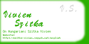 vivien szitka business card